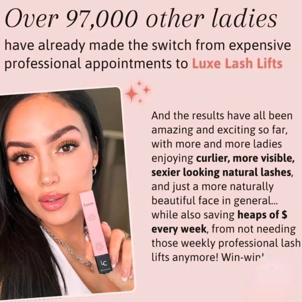 Luxe Lashlift Set ✦ Gentle Lash Lift Kit ✦ Strong Adhesive 8 Weeks Lift NWT
